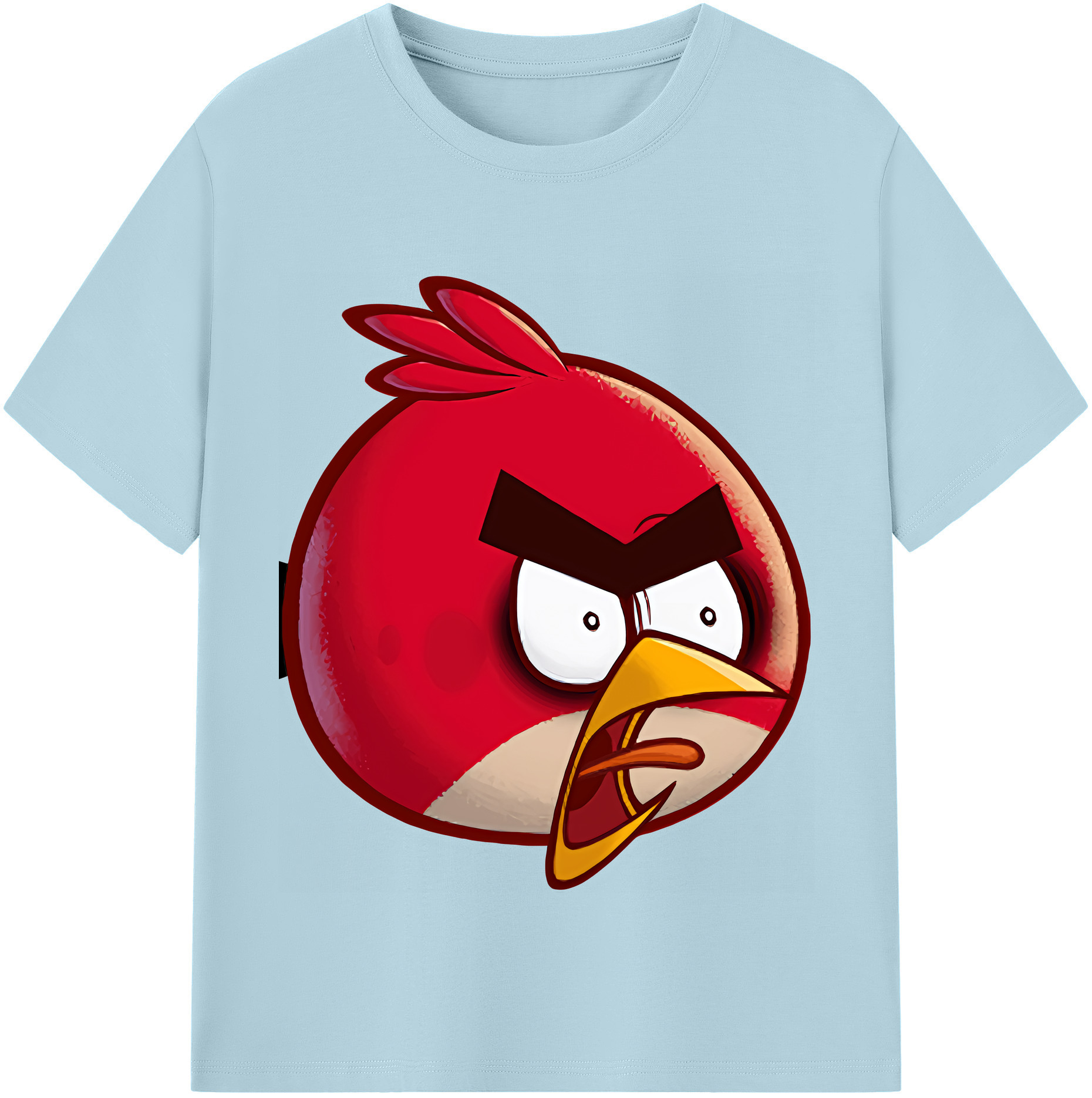 （画像用） Angry Birds アングリーバード 綿100％半袖Tシャツ（フロントプリント）